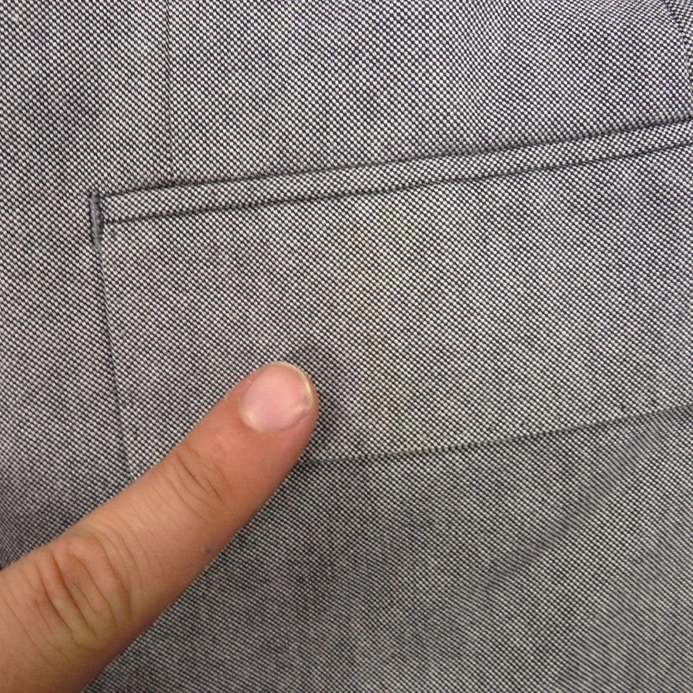 J Crew Blazer 42R Ludlow Carpini Cotton Chambray Grey Blue Sport Coat Jacket Men